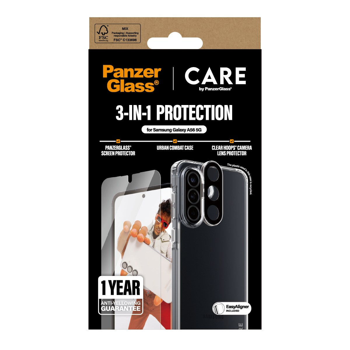 PanzerGlass® | CARE by PanzerGlass® Urban Combat 3-in-1 Pakke Samsung Galaxy A56 5G